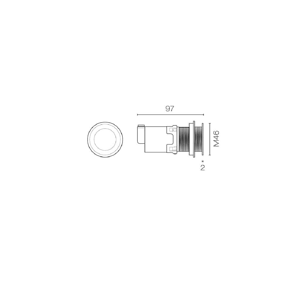 Plumbline Flush Plate Speedo Remote Button Set | Matte Black