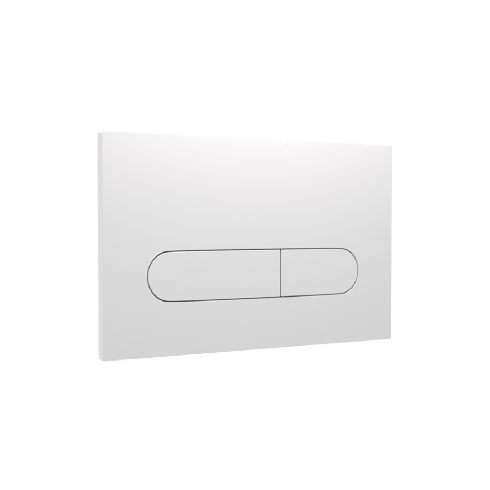 Plumbline Flush Plate Speedo Como Flush Panel | White