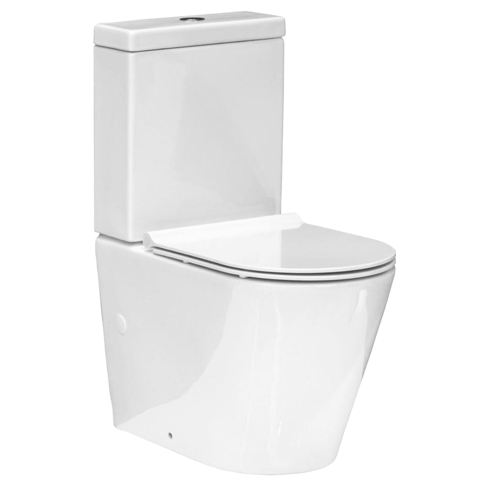 Plumbline Toilet Suite Evo 61 Back to Wall Toilet Suite with Slim Seat