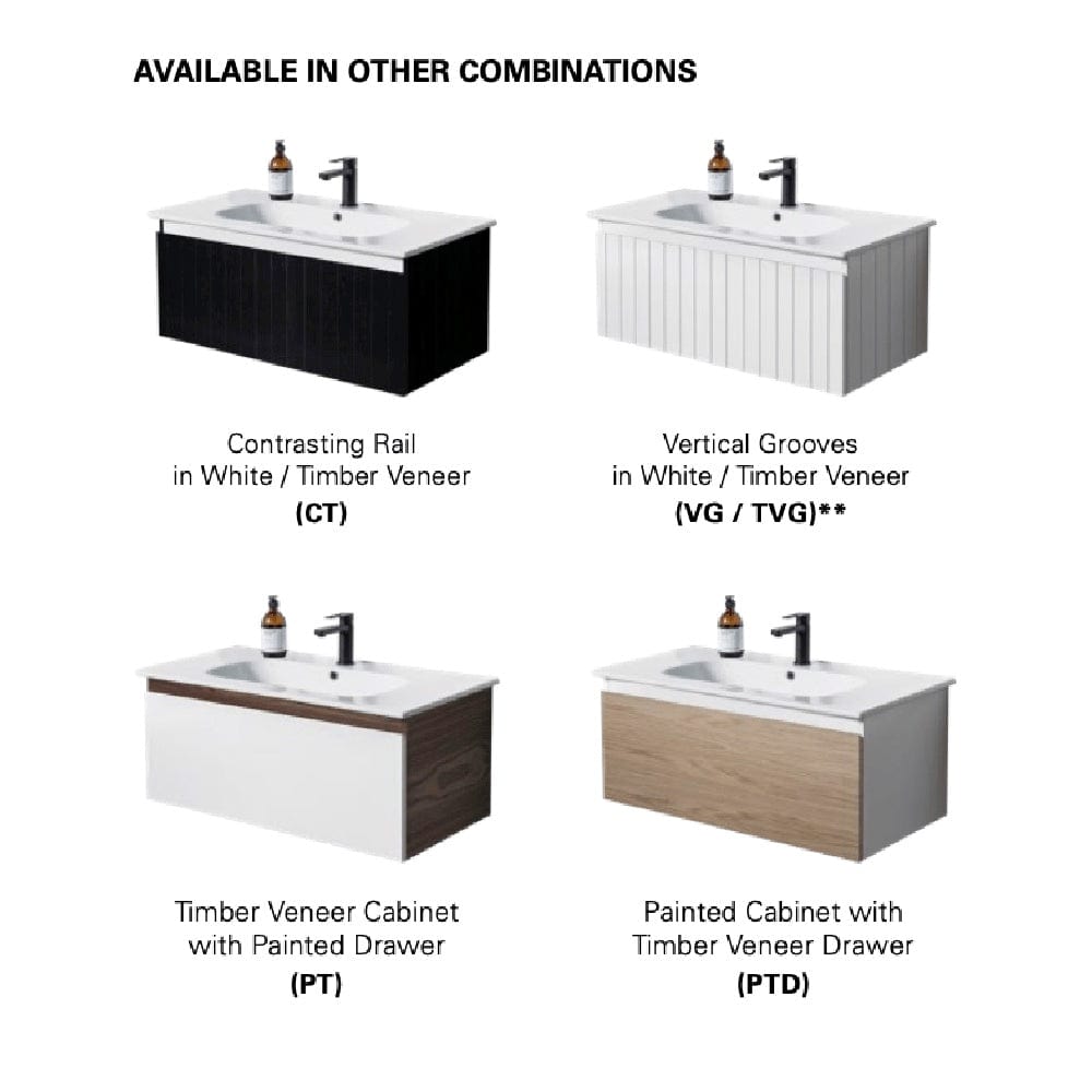 Bath Co Vanity Michel César Qubo 710 Vanity | Single Basin & 2 Drawers