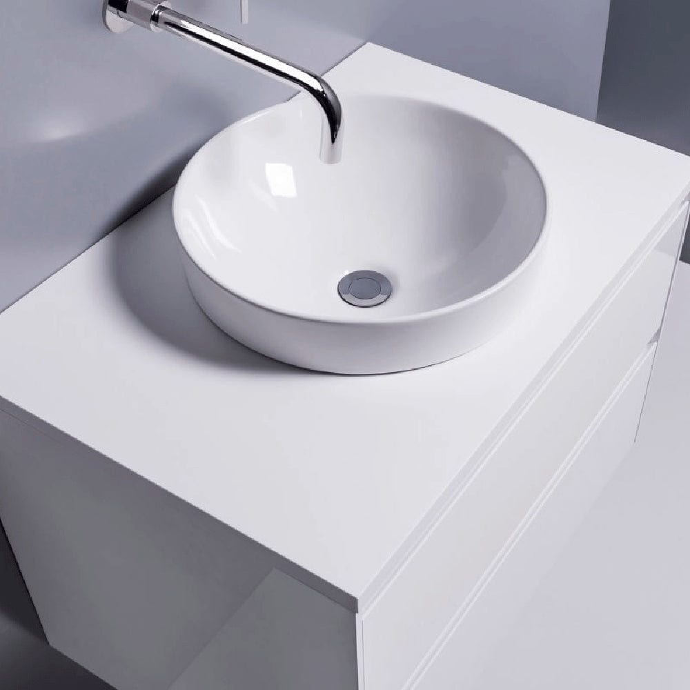Bath & Co Basin Michel César Sleek Round Semi-Recessed Basin