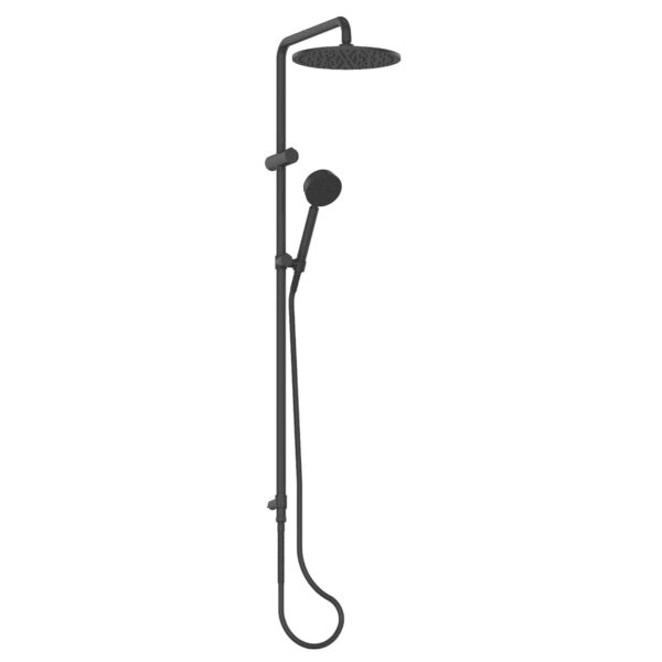 Greens Shower Greens Gisele Twin Rail Shower | Matte Black