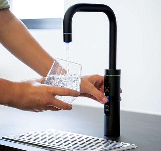 Puretec Filter Tap | Puretec Sparq S5 Filtered Sparkling + Chilled + Ambient Water Tap | Matte Black