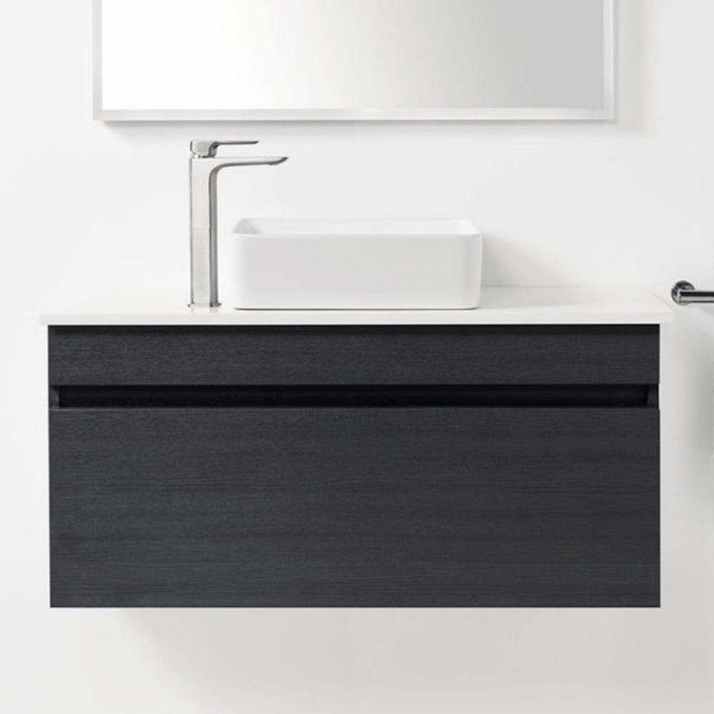 Bath & Co Vanity VCBC Soft Solid Surface 1000 Wall Vanity | 1 Basin + 1 Drawer