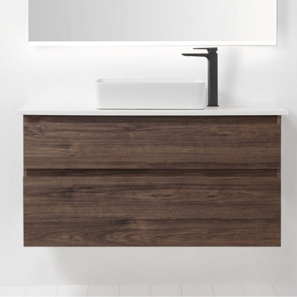 Bath Co Vanity VCBC Soft Solid Surface 1200 Wall Vanity | 1 Basin + 2 Drawers