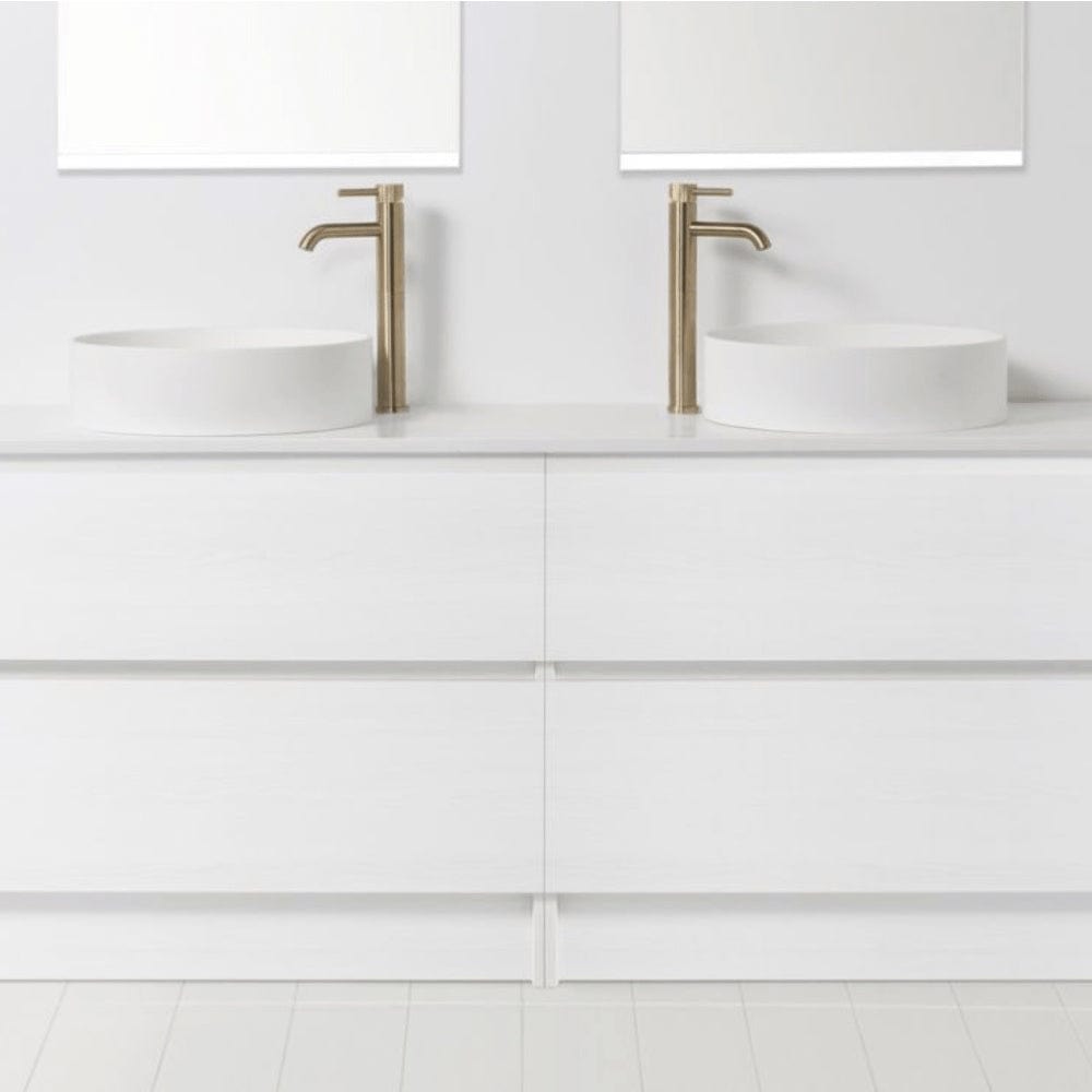 Bath Co Vanity VCBC Soft Solid Surface 1760 Floor Vanity | 2 Basins + 4 Drawers