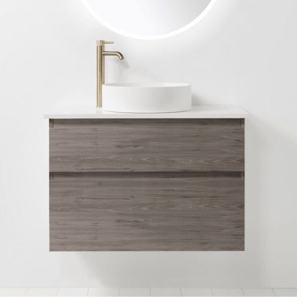Bath & Co Vanity VCBC Soft Solid Surface 900 Wall Vanity | 1 Basin + 2 Drawers