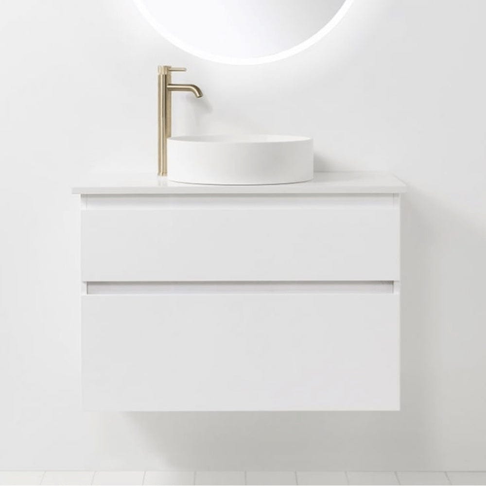 Bath Co Vanity VCBC Soft Solid Surface 900 Wall Vanity | 1 Basin + 2 Drawers