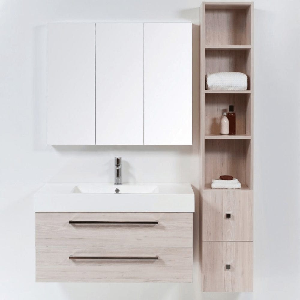 Bath & Co Vanity VCBC Wall-Hung Tall Cabinet | 2 Drawers & 4 Shelves