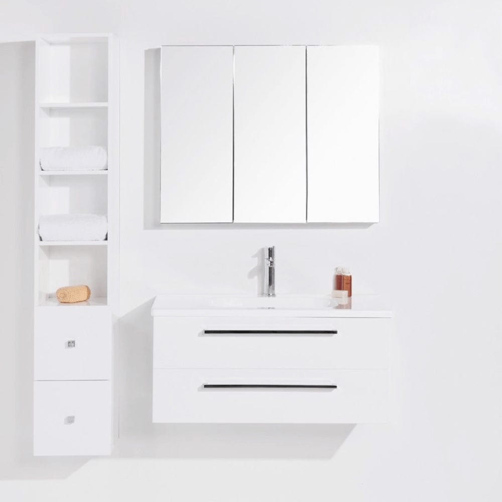 Bath & Co Vanity VCBC Wall-Hung Tall Cabinet | 2 Drawers & 4 Shelves