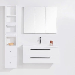 Bath & Co Vanity VCBC Wall-Hung Tall Cabinet | 2 Drawers & 4 Shelves