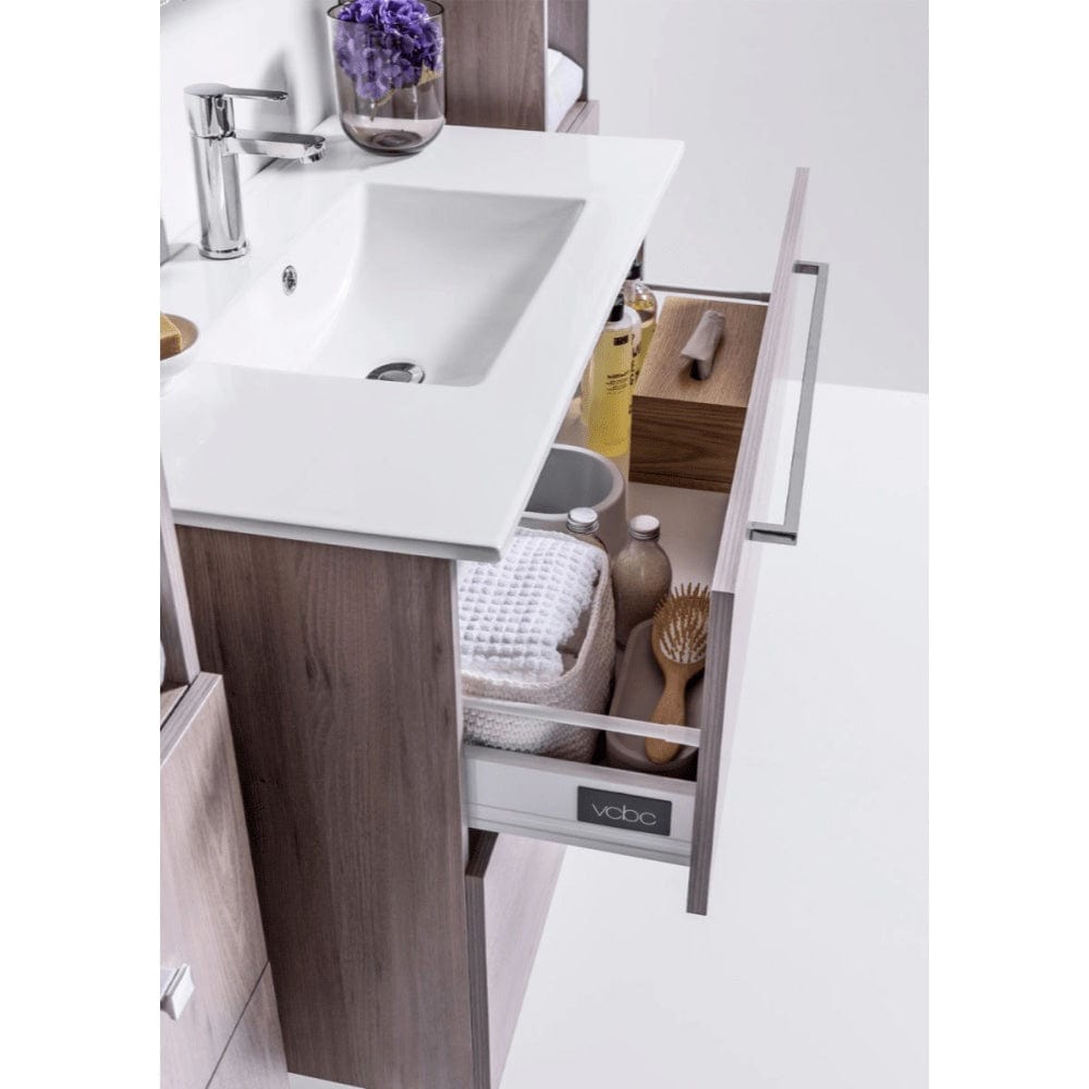 Bath Co Vanity VCBC Zara 900 Wall-Hung Vanity | 1 Basin + 2 Drawers