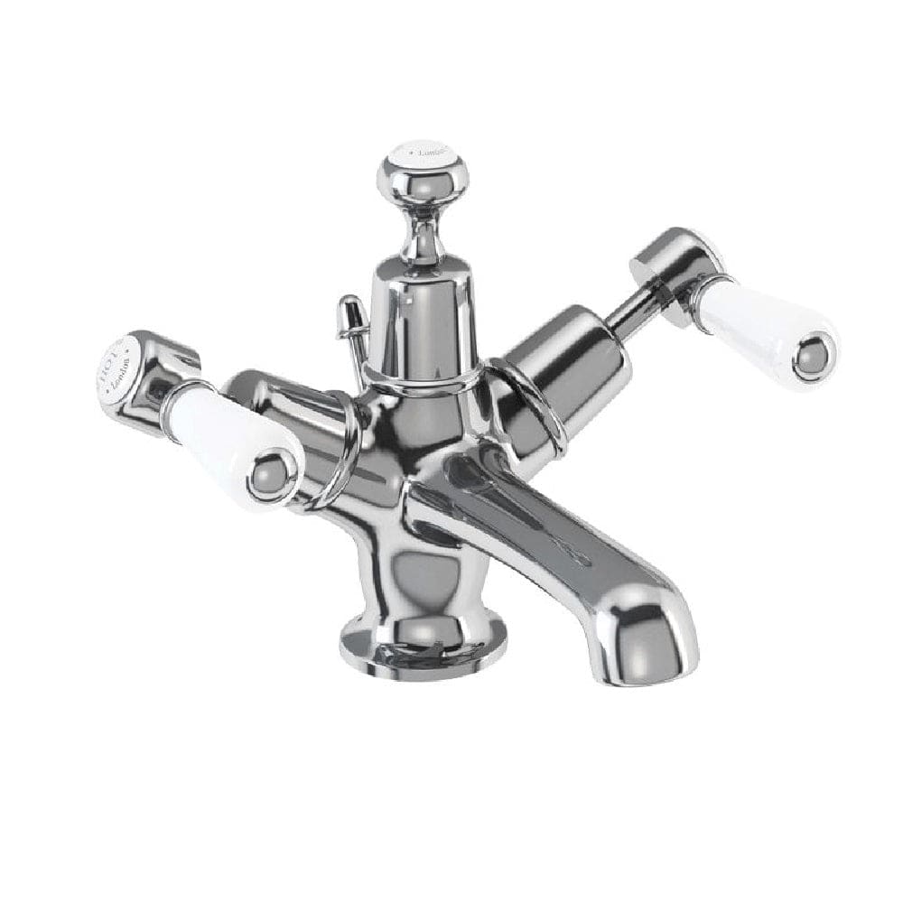 Burlington Basin Tap Burlington Kensington Basin Mixer with Pop Up Waste | Chrome Black