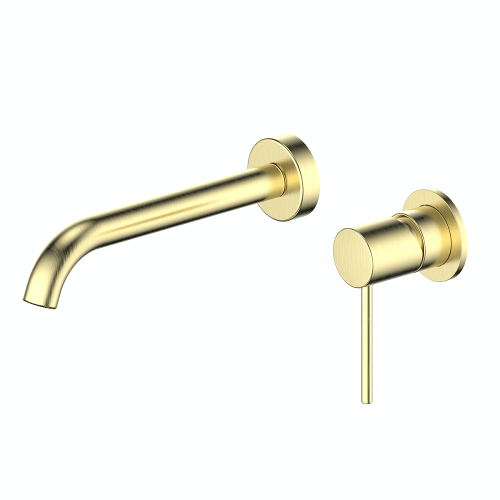 Greens Basin Tap Greens Gisele Wall Basin Mixer | Brushed Brass