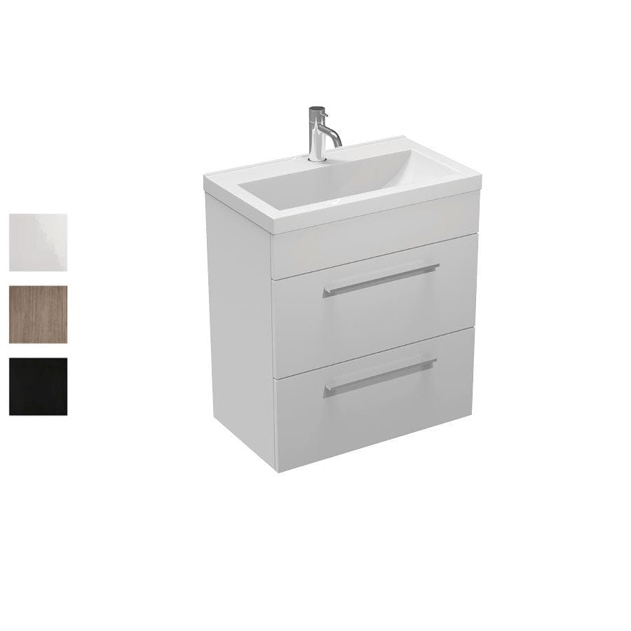 Progetto Vanity Mia Slim 600 Vanity | 2 Drawers Sand Oak