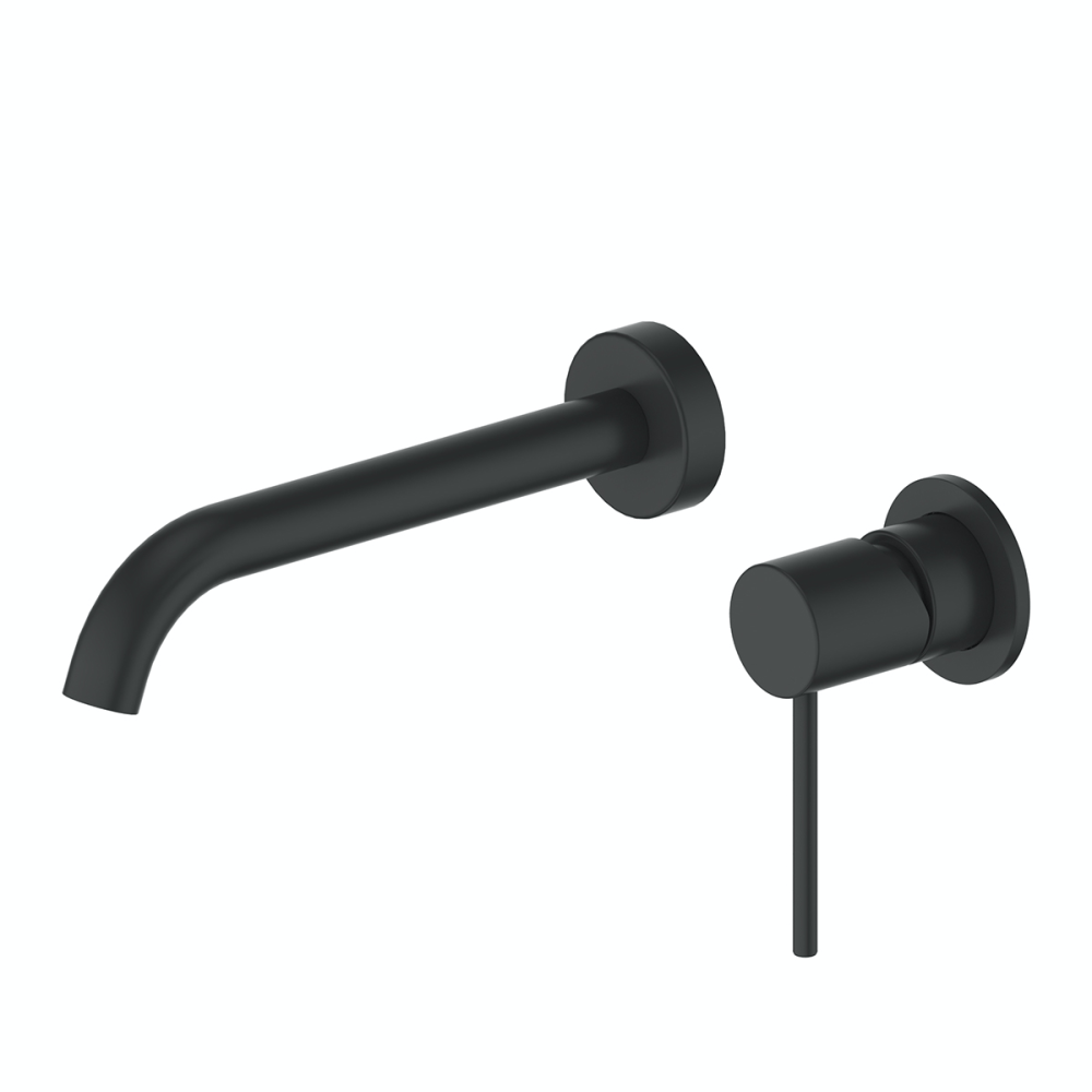 Greens Basin Tap Greens Gisele Wall Basin Mixer | Matte Black