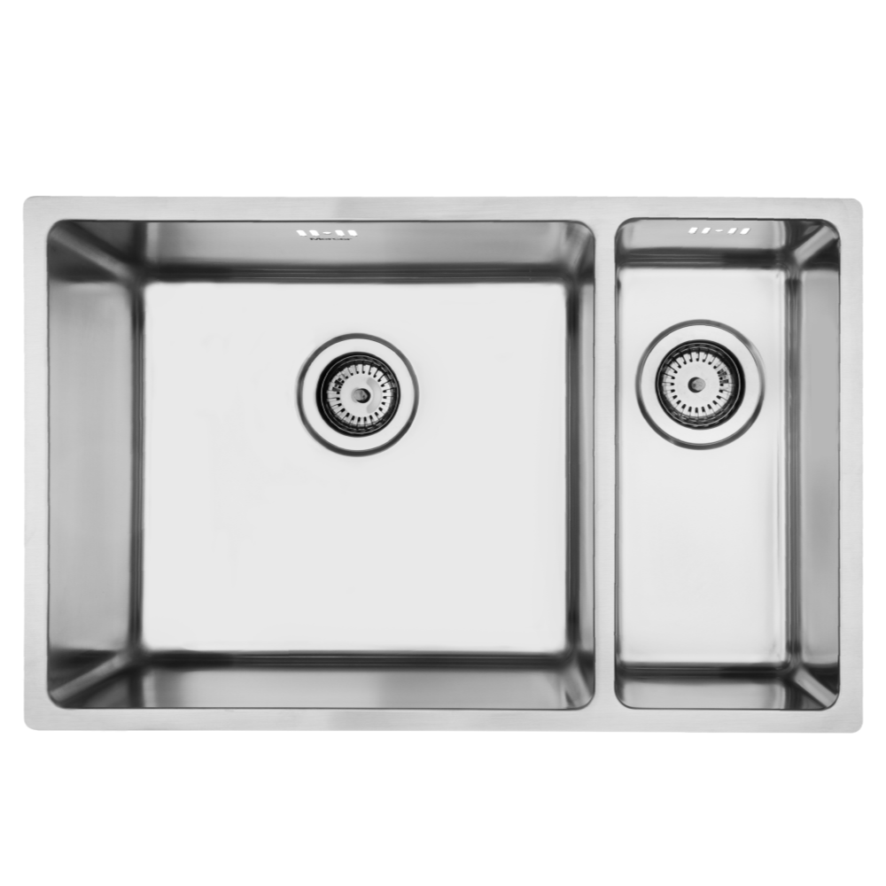 Acero Stainless Steel Sink Mercer Pressato 450/180 Double Sink