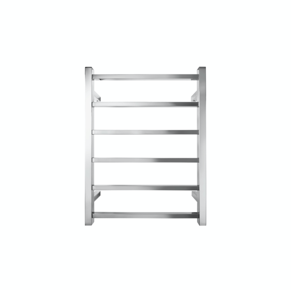 Tranquillity Heated Towel Ladder Tranquillity Executive Square Heated Towel Ladder 680mm | Polished Stainless Right-Hand Cable / With Timer