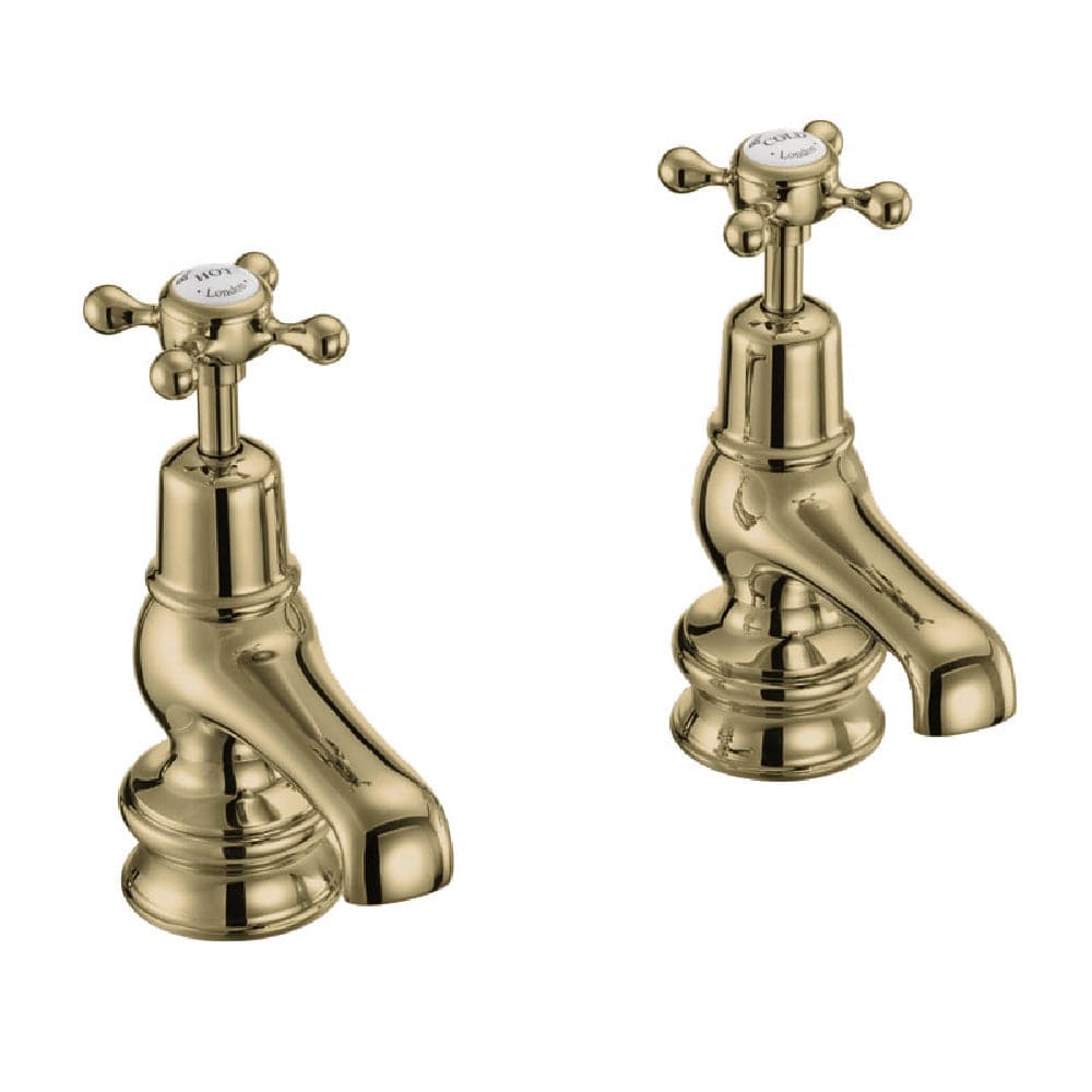 Burlington Basin Tap Burlington Claremont Regent 7.5cm Basin Taps | Gold