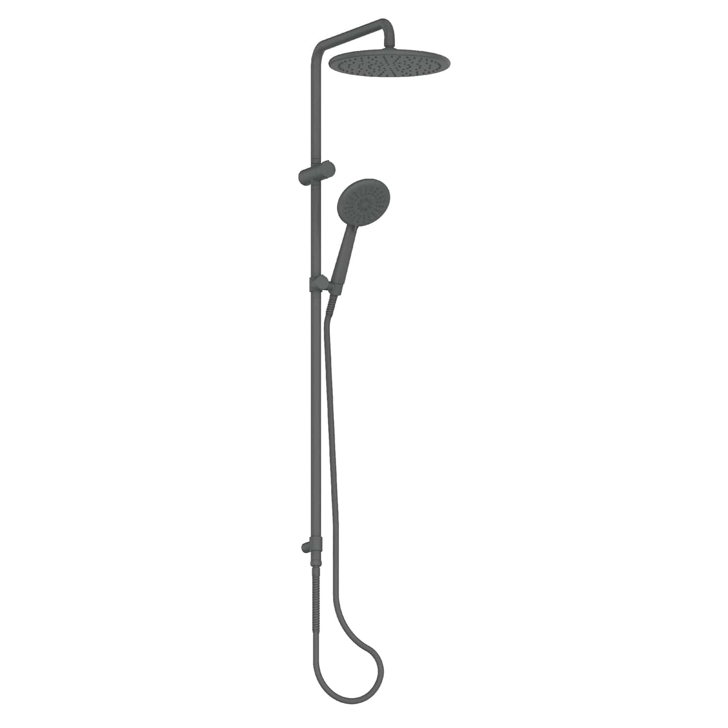 Greens shower Greens Astro II Twin Rail Shower | Gunmetal