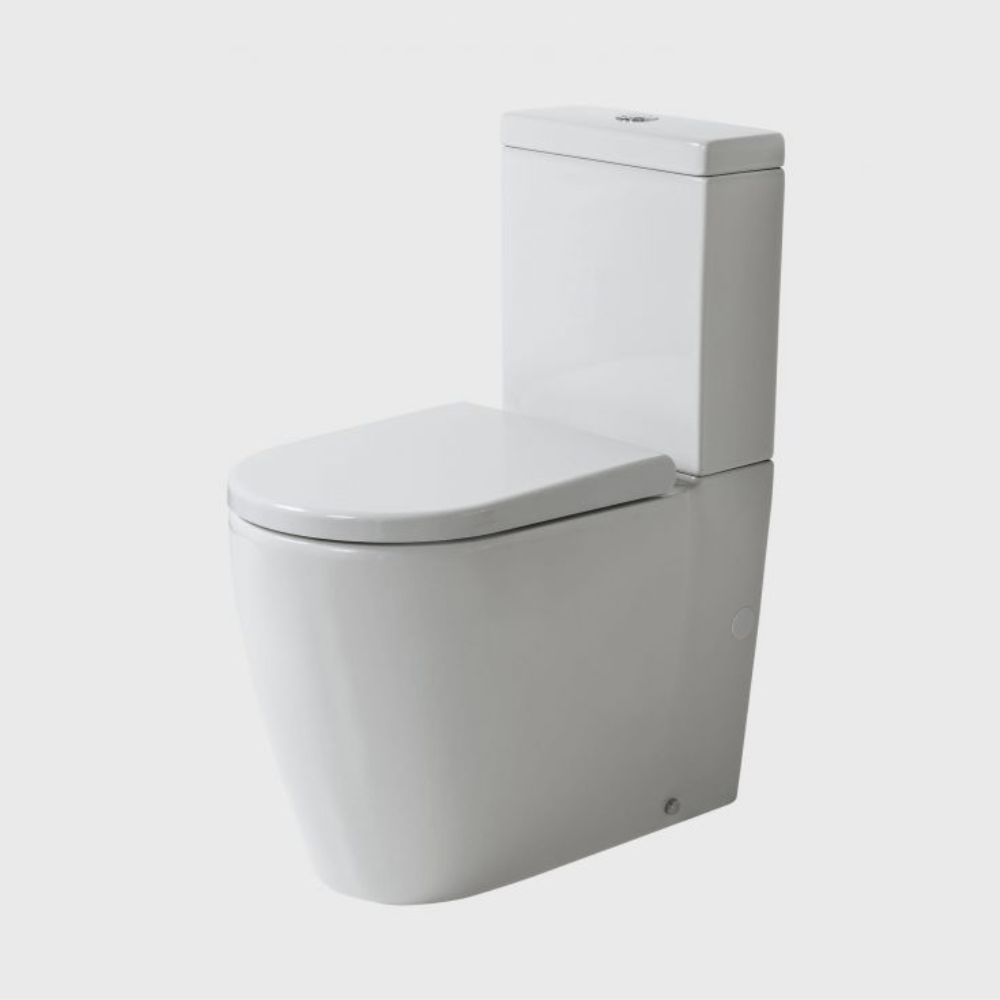 Bath & Co Toilet Suite VCBC Cascade Easy Height Rimless Back-To-Wall Toilet Suite with Cistern