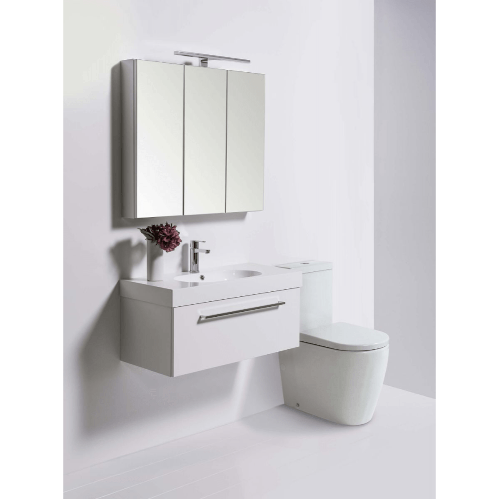 Bath & Co Toilet Suite VCBC Cascade Easy Height Rimless Back-To-Wall Toilet Suite with Cistern