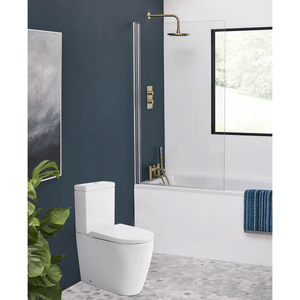 Bath & Co Toilet Suite VCBC Cascade Easy Height Rimless Back-To-Wall Toilet Suite with Cistern