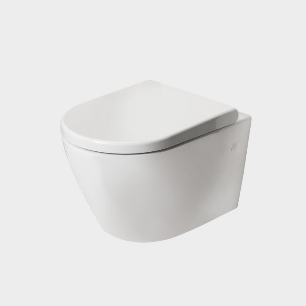 Bath & Co Toilet Suite VCBC Rest Rimless Wall-Hung Toilet Suite with Cistern & Flush Plate