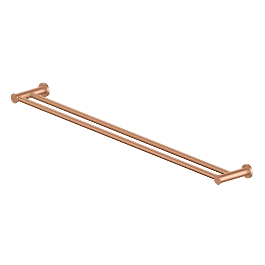 Greens Towel Rail Greens Gisele Double Towel Rail 762mm | Brushed Copper