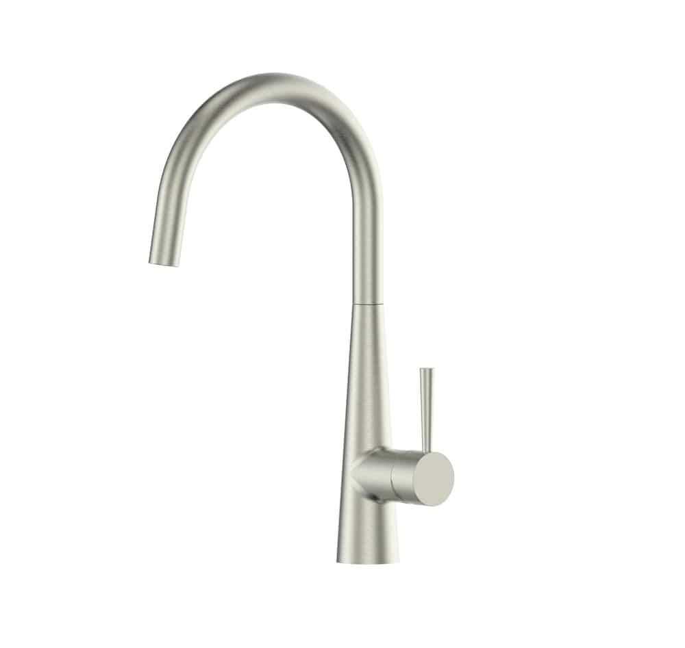 Greens Kitchen Tap Greens Galiano Slimline Sink Mixer | Brushed Nickel