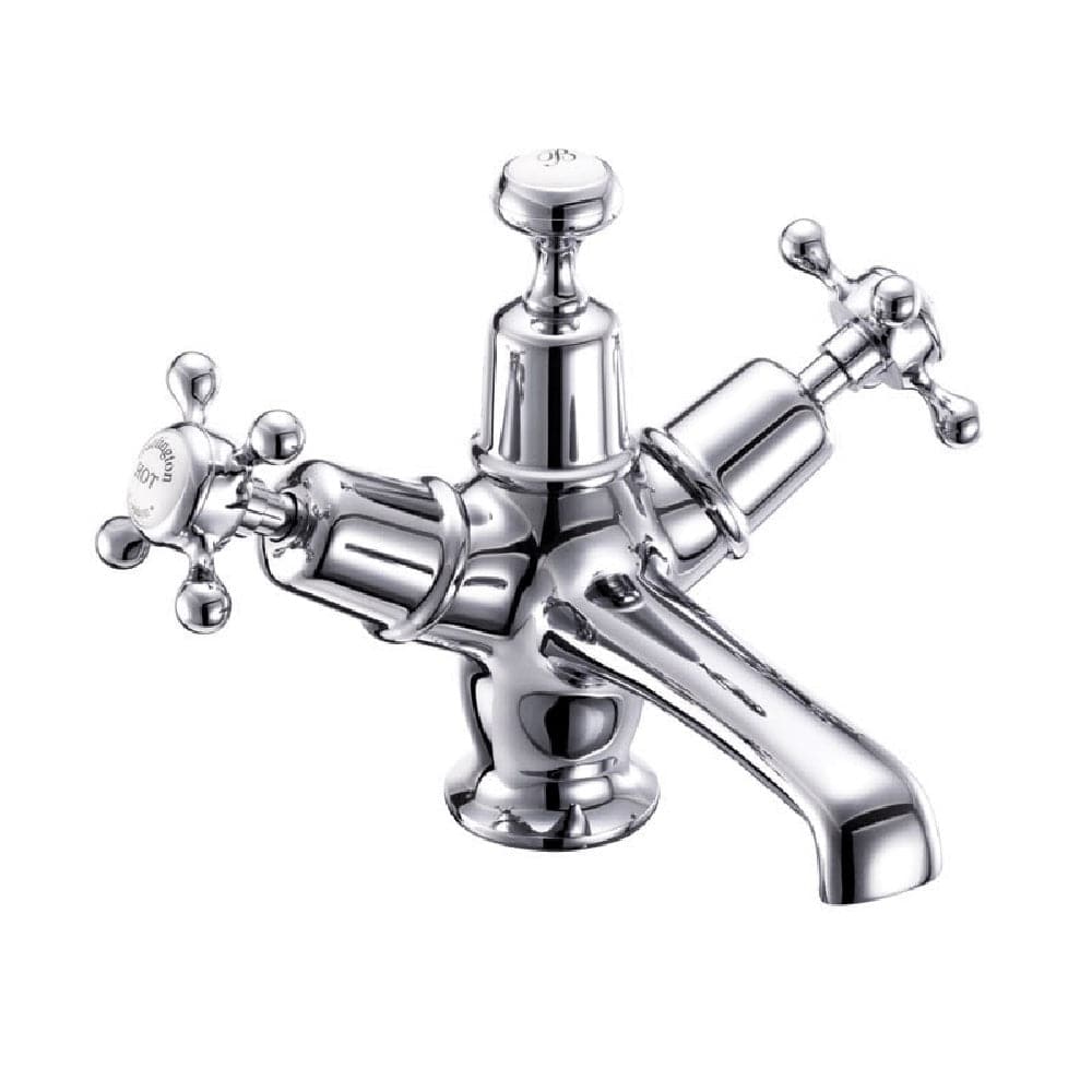 Burlington Basin Tap Burlington Claremont Basin Mixer with Click Clack Waste | Chrome Black