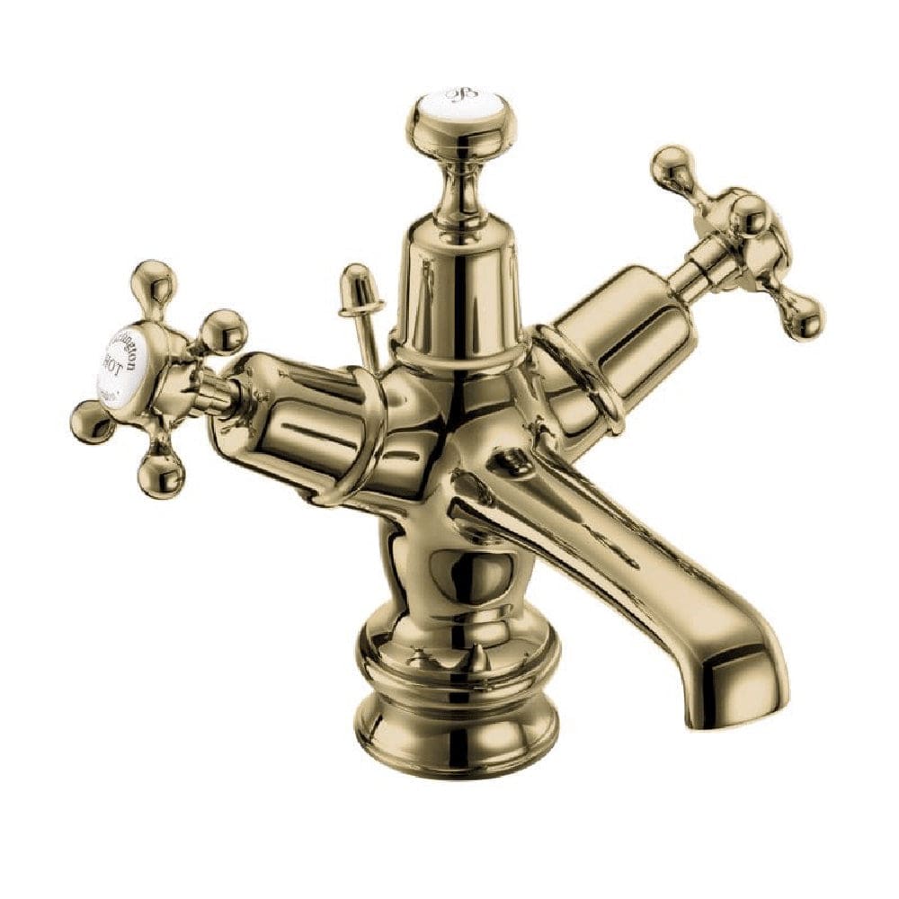 Burlington Basin Tap Burlington Claremont Regent Basin Mixer with Pop Up Waste | Gold