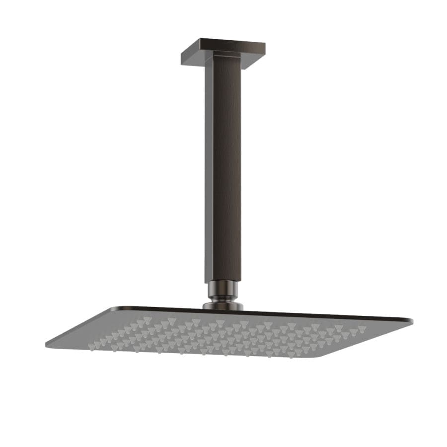 Progetto shower Como Square Ceiling Mount Rainhead | Brushed Gunmetal