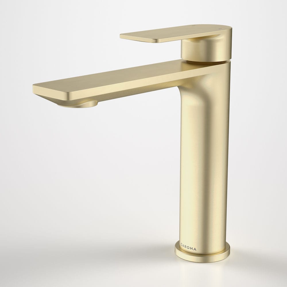 Caroma Basin Tap Caroma Urbane II Mid Tower Basin Mixer | Brushed Brass