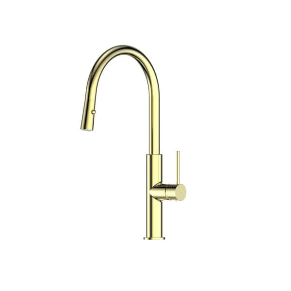 Greens Kitchen Tap Greens Mika Pull Down Sink Mixer | Brushed Brass