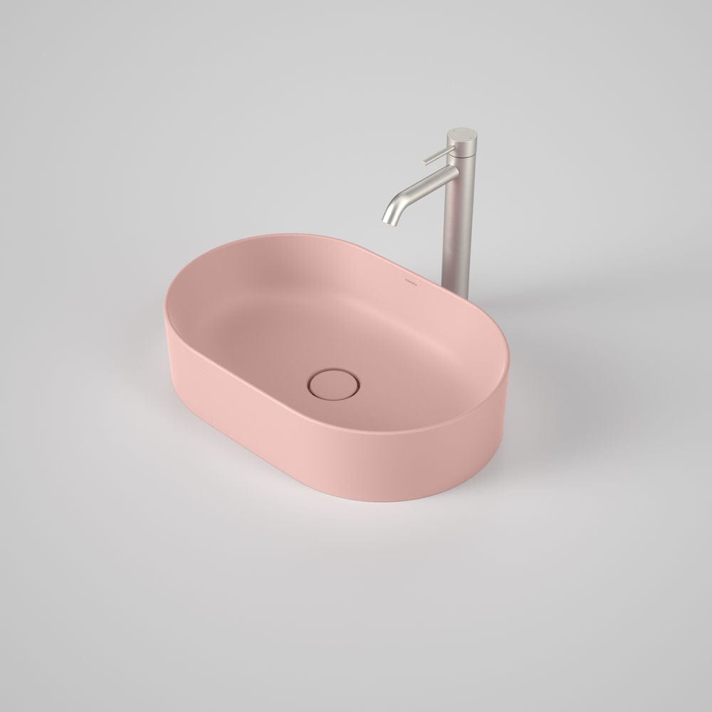 Caroma Basin Matte Pink (Special order) Caroma Liano II 530mm Pill Above Counter Basin | Matte Pink