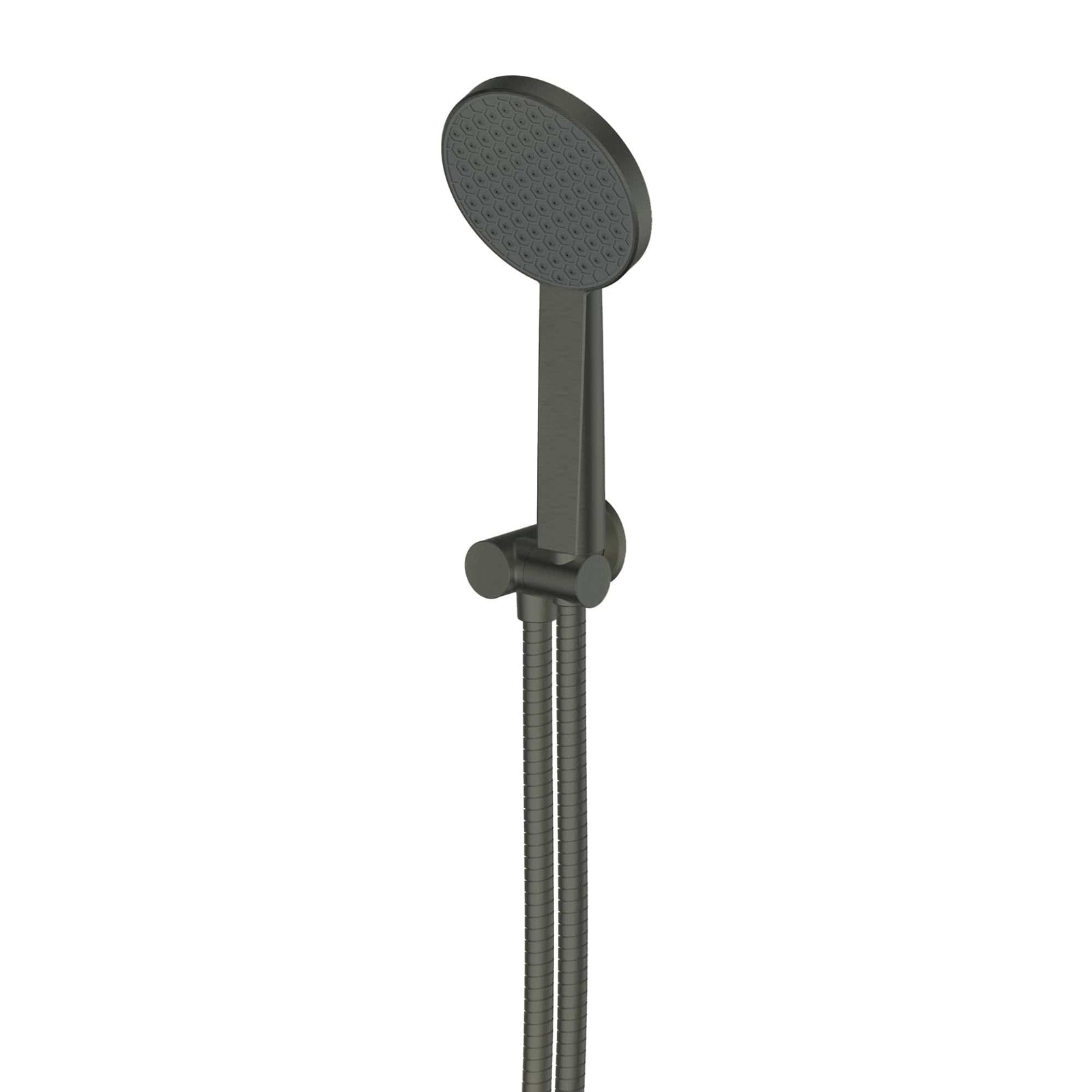 Greens shower Greens Glide RainBoost Hand Shower with Wall Outlet Bracket | Gunmetal
