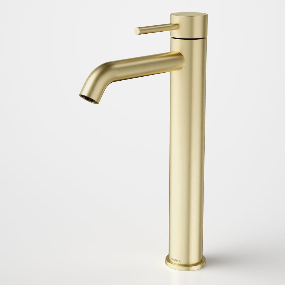 Caroma Basin Tap Caroma Liano II Tower Basin Mixer | Brushed Brass