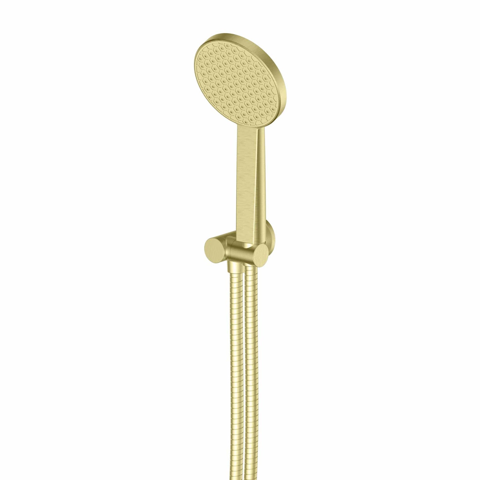 Greens shower Greens Glide RainBoost Hand Shower with Wall Outlet Bracket | Brushed Brass