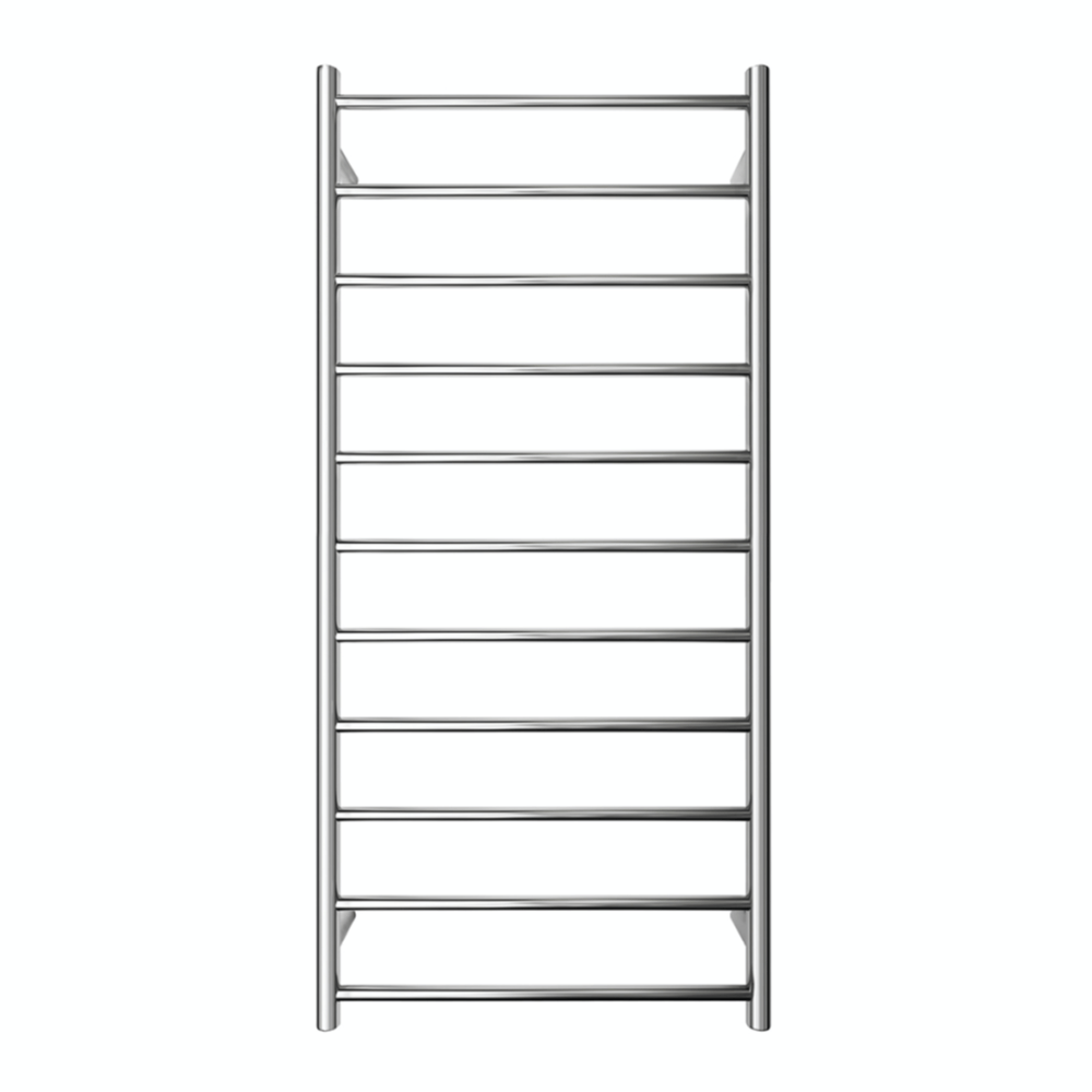 Tranquillity Heated Towel Ladder Tranquillity Executive Round Heated Towel Ladder 1280 x 600mm | Polished Stainless Right-Hand Cable / Without Timer