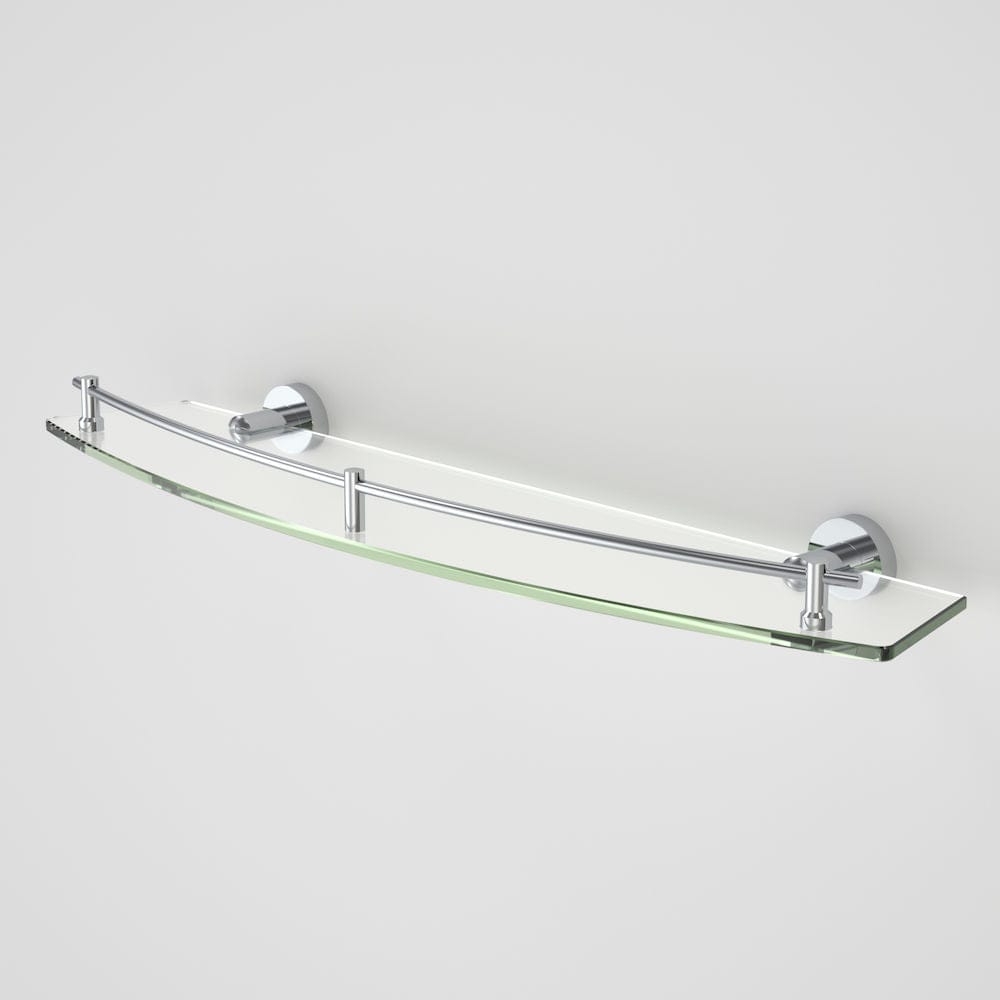 Caroma Bathroom Accessories Caroma Cosmo Metal Glass Shelf | Chrome
