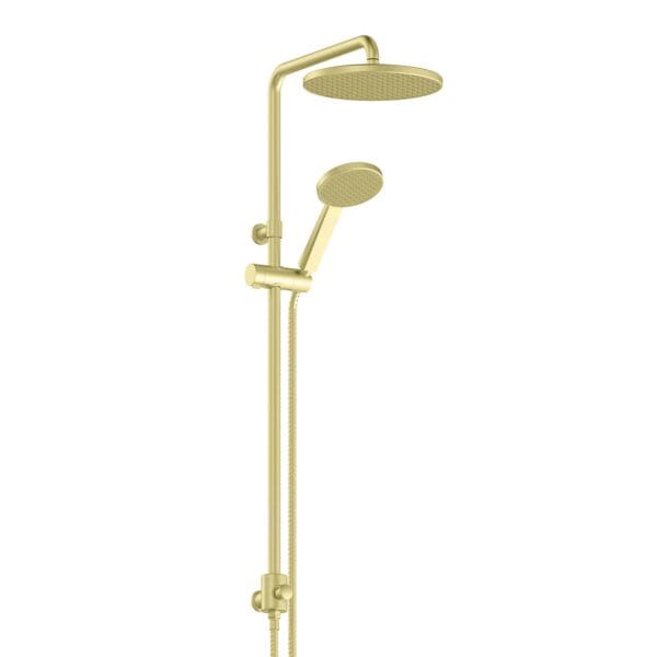 Greens shower Greens Glide RainBoost Twin Rail Shower | Brushed Brass
