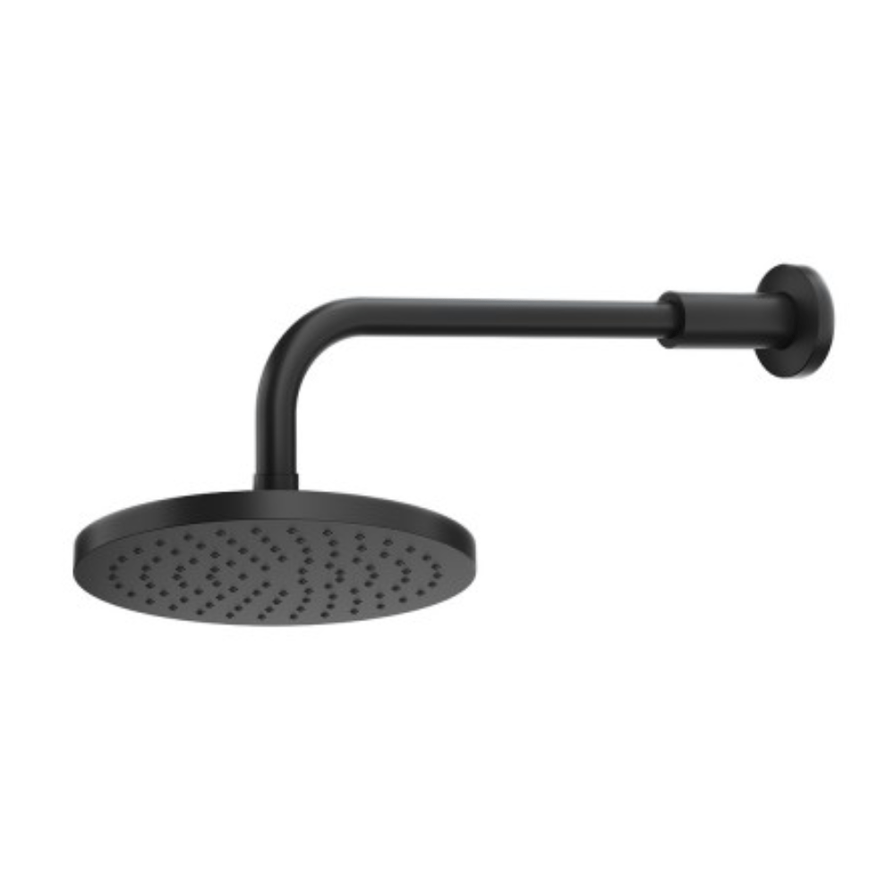 Methven shower Methven Wairere Wall Mount Shower 200mm | Matte Black