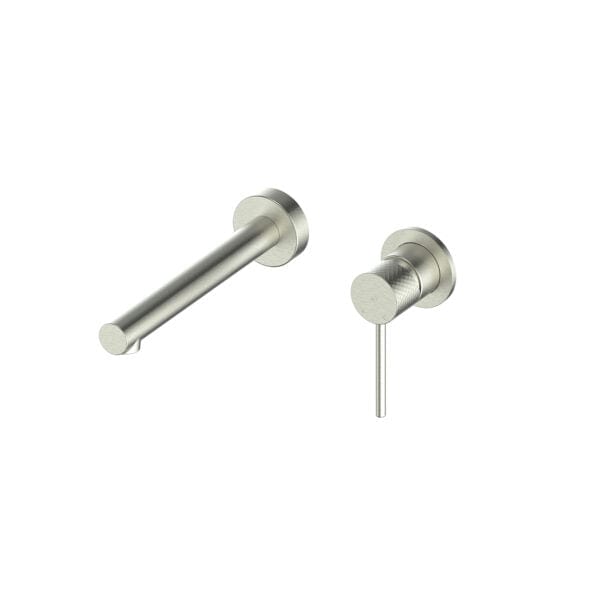 Greens Basin Tap Greens Mika Wall Basin Mixer | Brushed Nickel