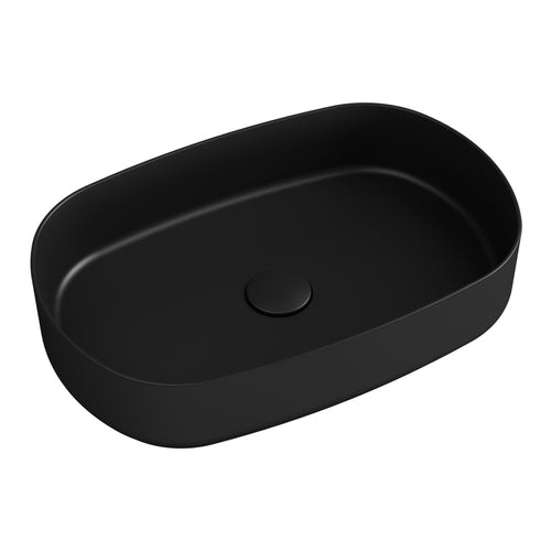 Newtech Basin Newtech Toni Oval Vessel Basin | Matte Black Without Pop Up Waste
