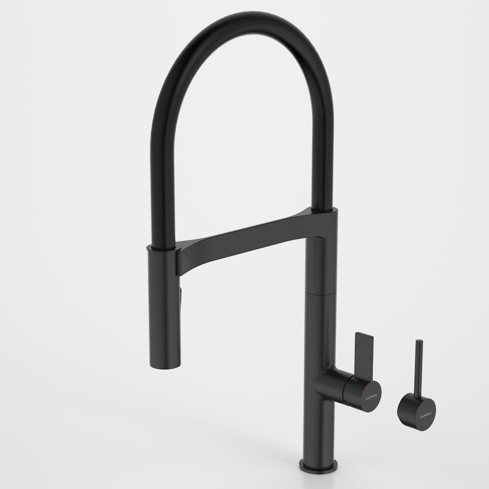 Caroma Kitchen Tap Caroma inVogue Pull Down Sink Mixer with Dual Spray | Matte Black