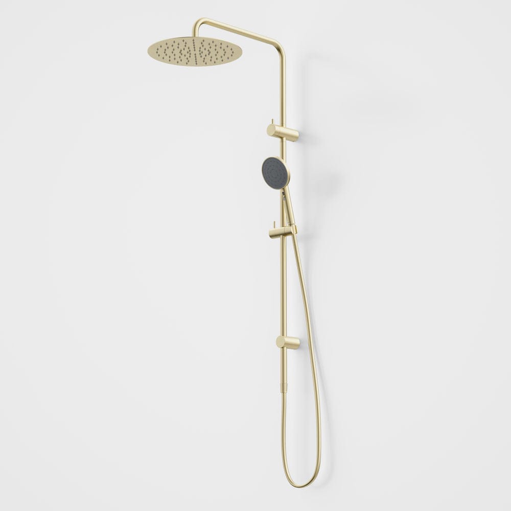 Caroma shower Caroma Urbane II Rail Shower with Overhead | Brushed Brass