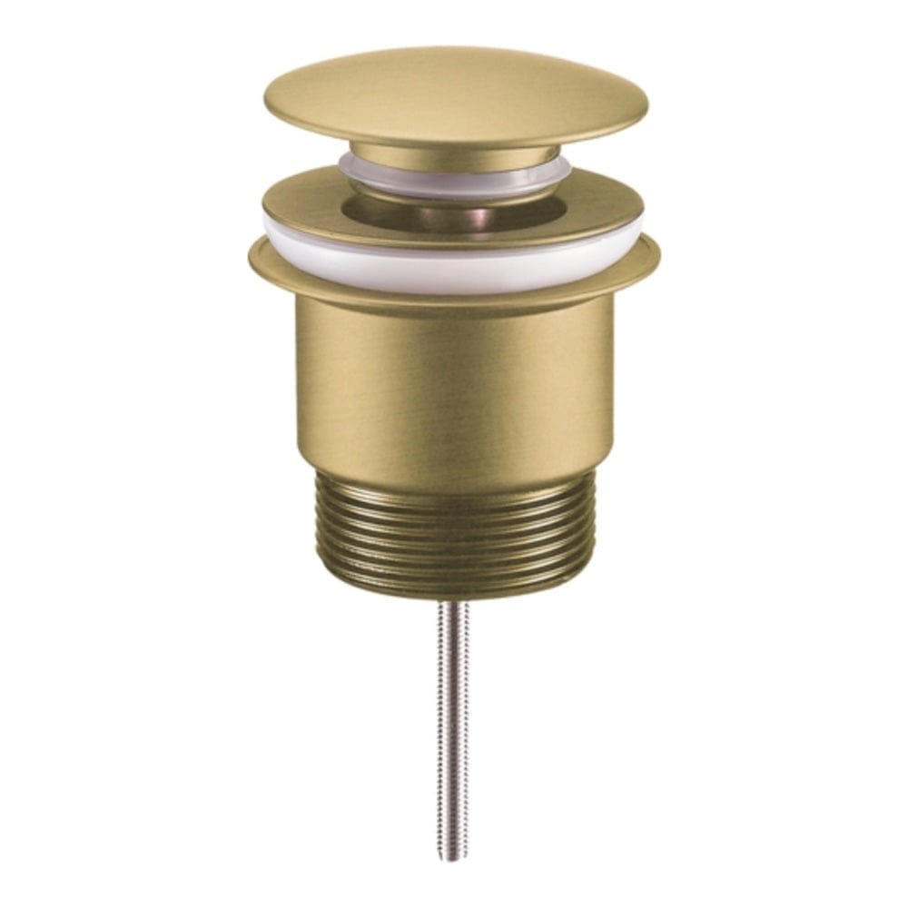 Newtech Pop Up Waste Newtech Evoke 2-Piece Top Fix Bath Waste No Overflow 40mm | Brushed Brass