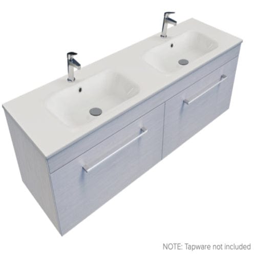 Newtech Newtech Citi 1500mm | 2 Drawer Double Basin Wall Vanity