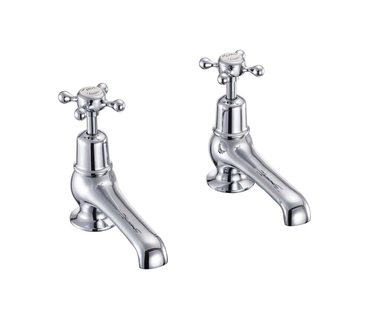 Burlington Basin Tap Burlington Claremont 12.5cm Basin Taps | Chrome Black